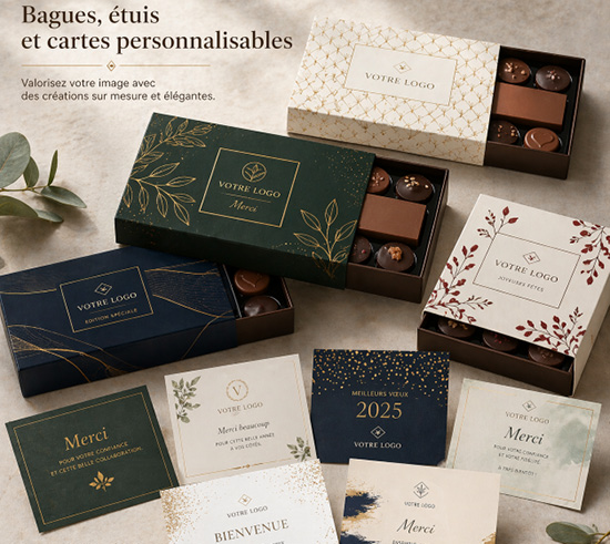 Bagues et cartes personnalisées