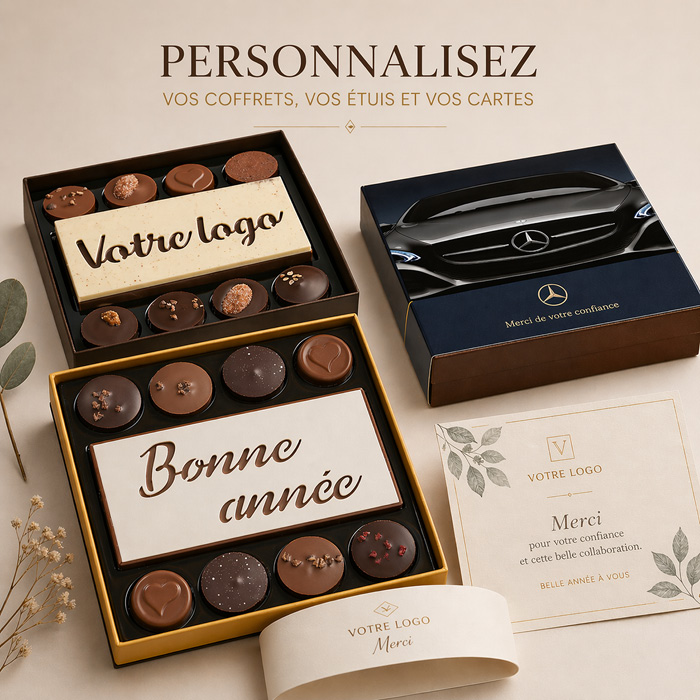 Coffrets et tablettes personnalisés
