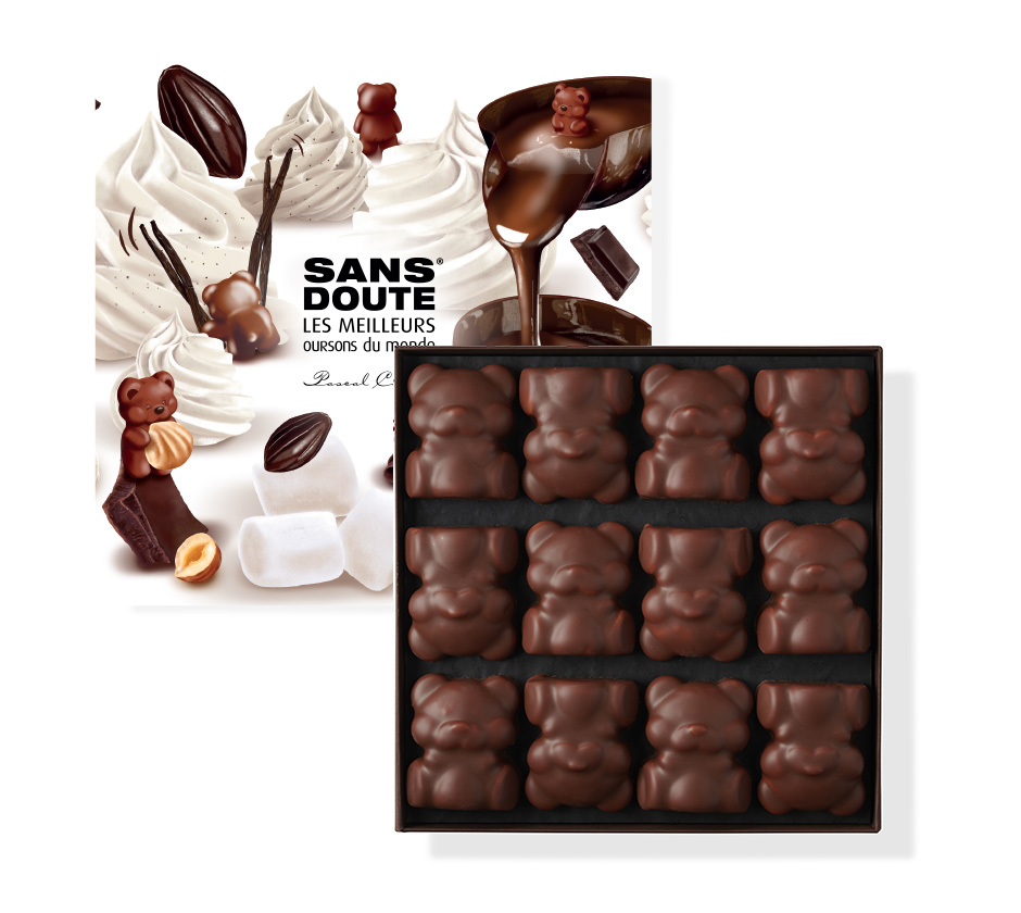 Coffret 12 Oursons praliné guimauve - 345g