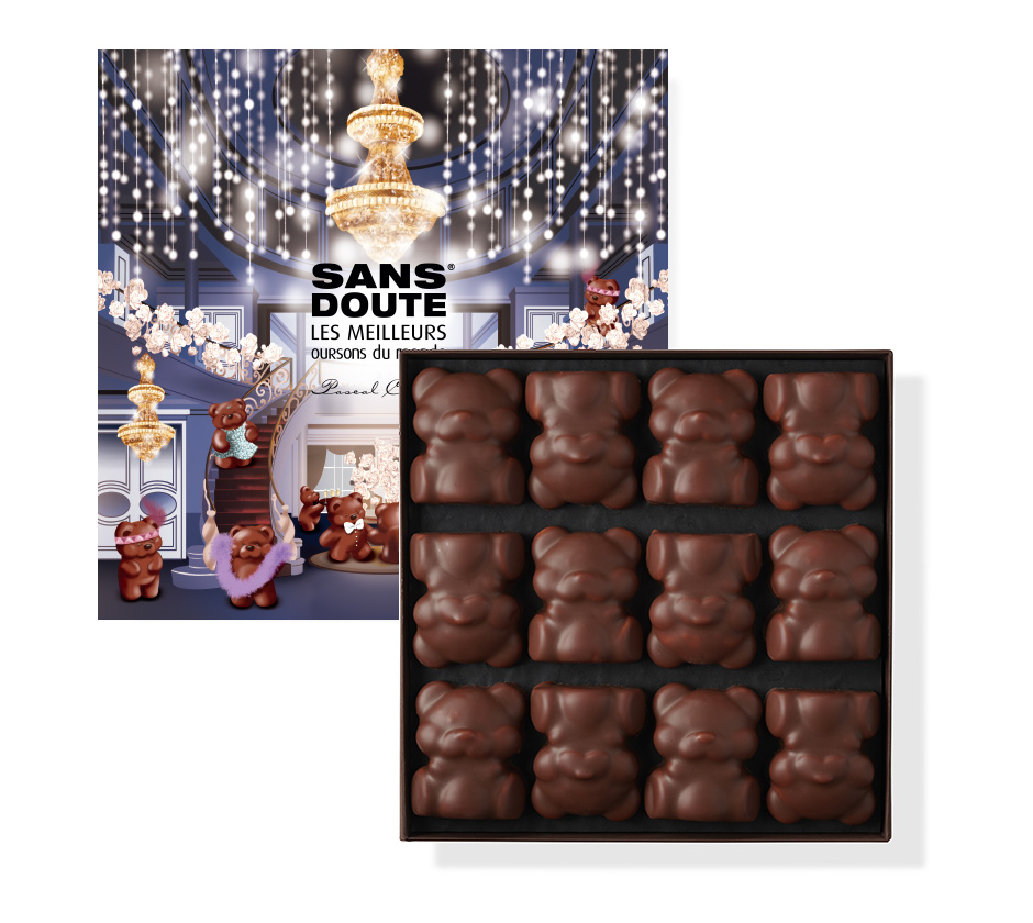 Box of 12 Praline Marshmallow Bears - 345g