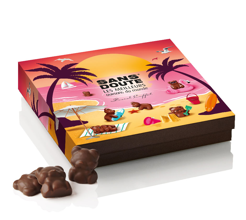 Coffret 12 Oursons praliné guimauve - 345g