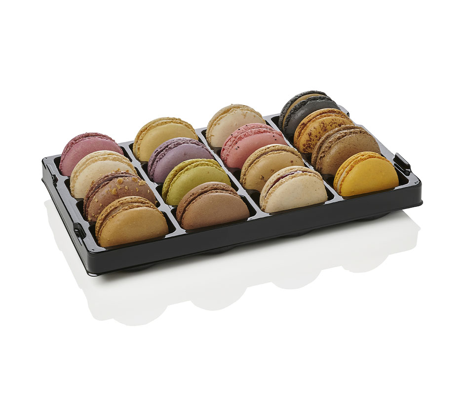 Coffret de 16 macarons assortis