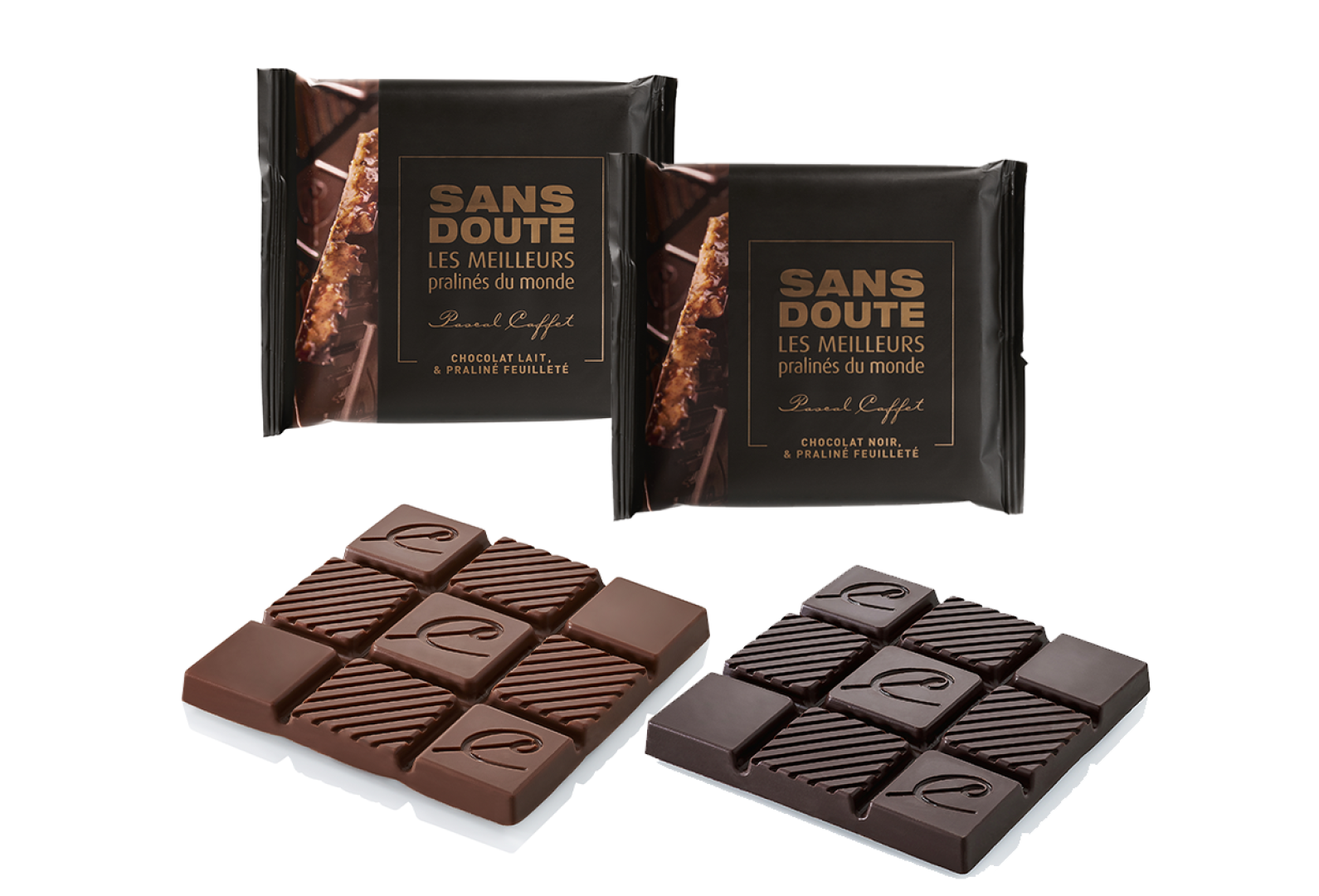 Tablette de chocolat Fourrée Praliné Noisettes