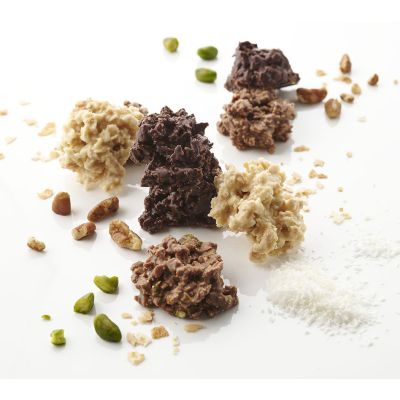 Photo Cristallines lait, noir, blanc 150 g 