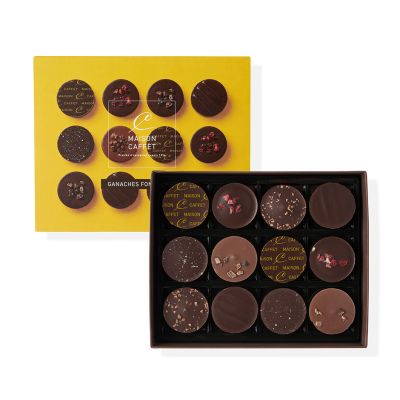 Box of 12 Dark and Milk Chocolate Ganaches
