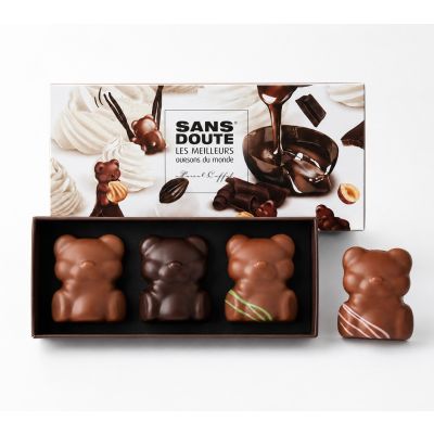 Box of 3 marshmallow bears