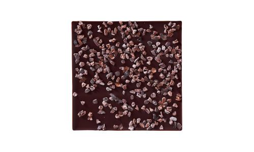 Photo Noir 70% aux éclats de fèves de cacao
