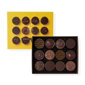 Box of 12 Dark and Milk Chocolate Ganaches