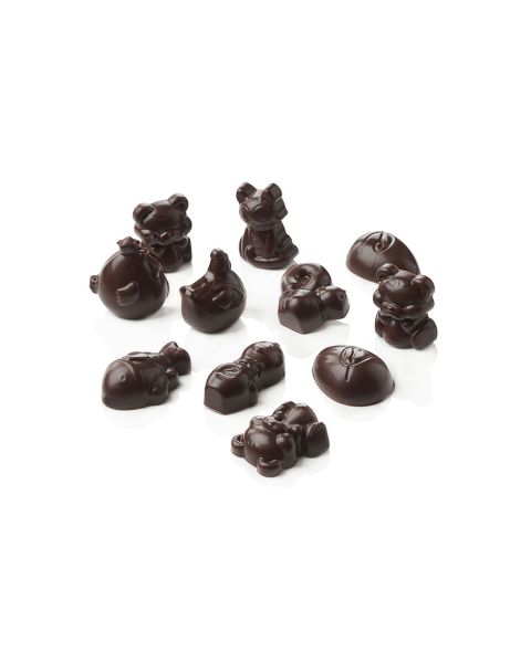 Praline Easter figurines in dark chocolate - 250g