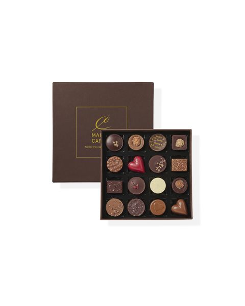 Coffret 16 chocolats assortis Exploration 