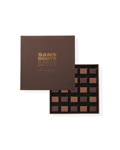 Coffret 25 pralinés Mortiers d'or