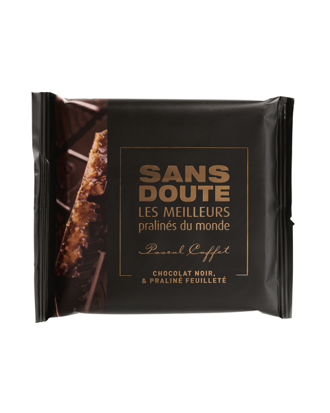 Tablette chocolat noir & praliné feuilleté
