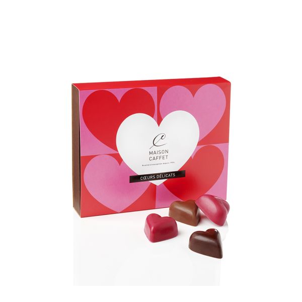 Ecrin 12 coeurs en chocolat