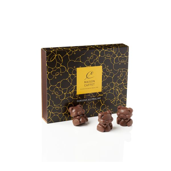 Ecrin 12 oursons chocolat et praliné