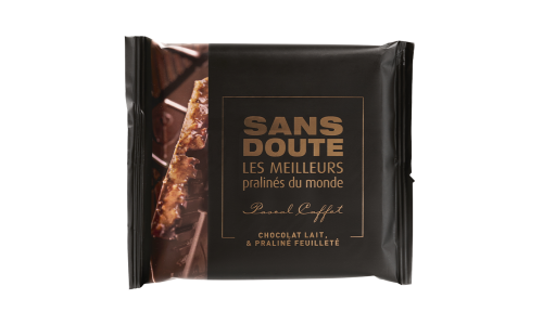 Tablette chocolat lait & praliné feuilleté