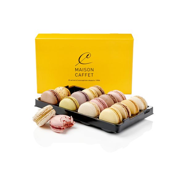 Coffret de 16 macarons assortis
